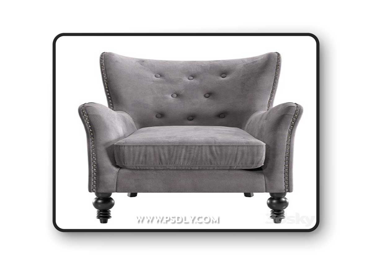 Dallas armchair 3D Model