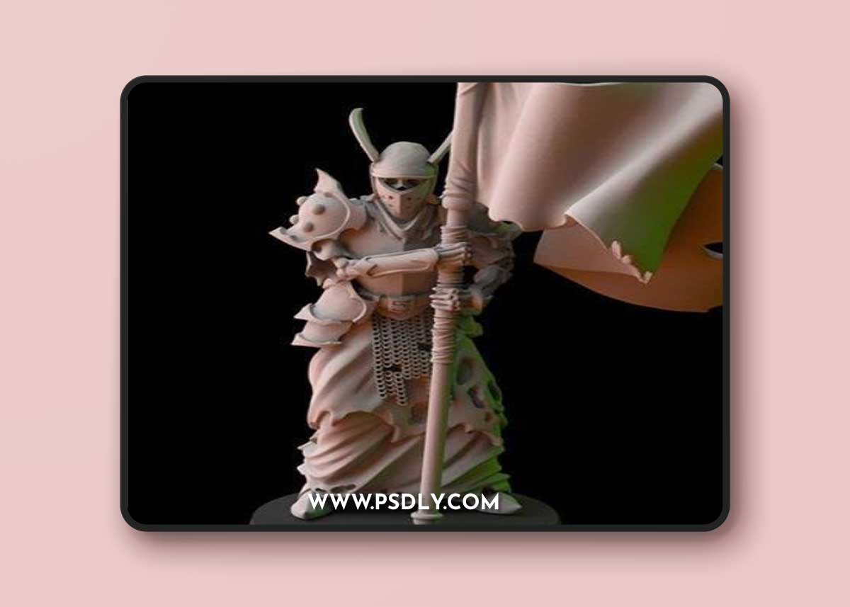 Fantasy Cult Miniatures – Cementery Phalanx Bannerman 3D Print Model