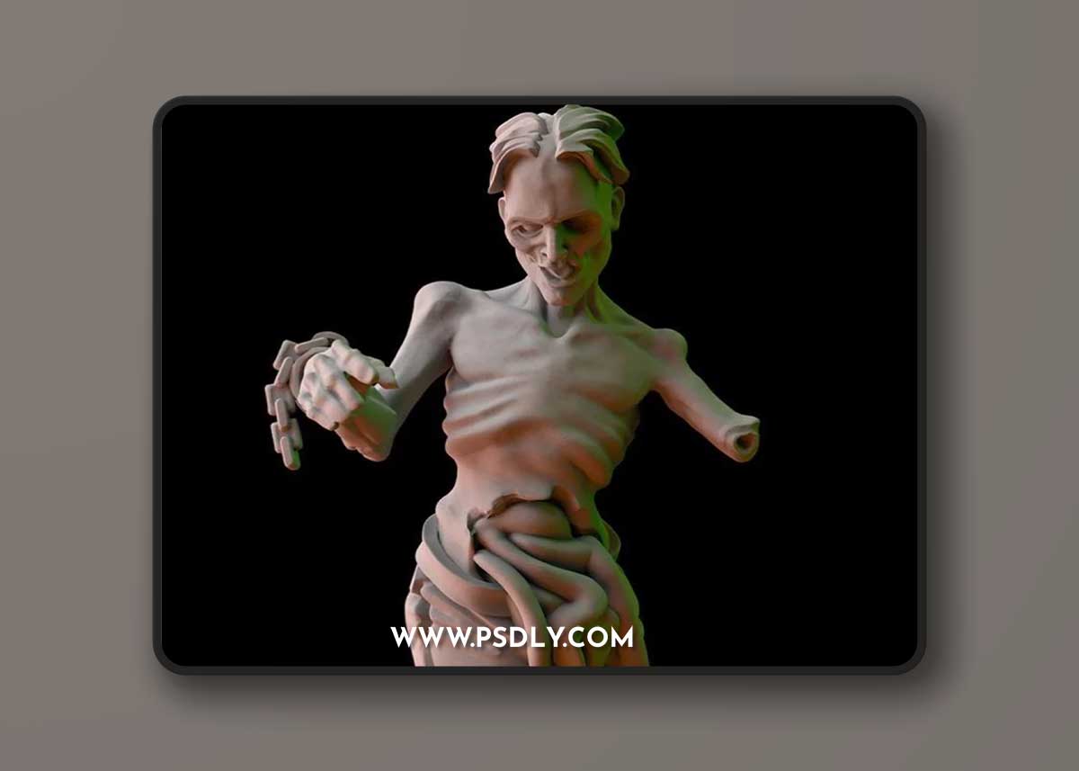 Fantasy-Cult-Miniatures-–-Zombie-6-3D-Print-Model