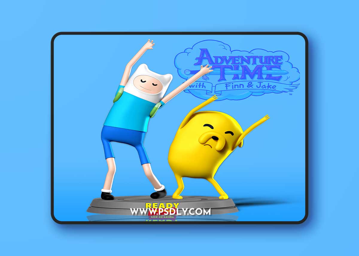 Finn and Jake 3D Print Model