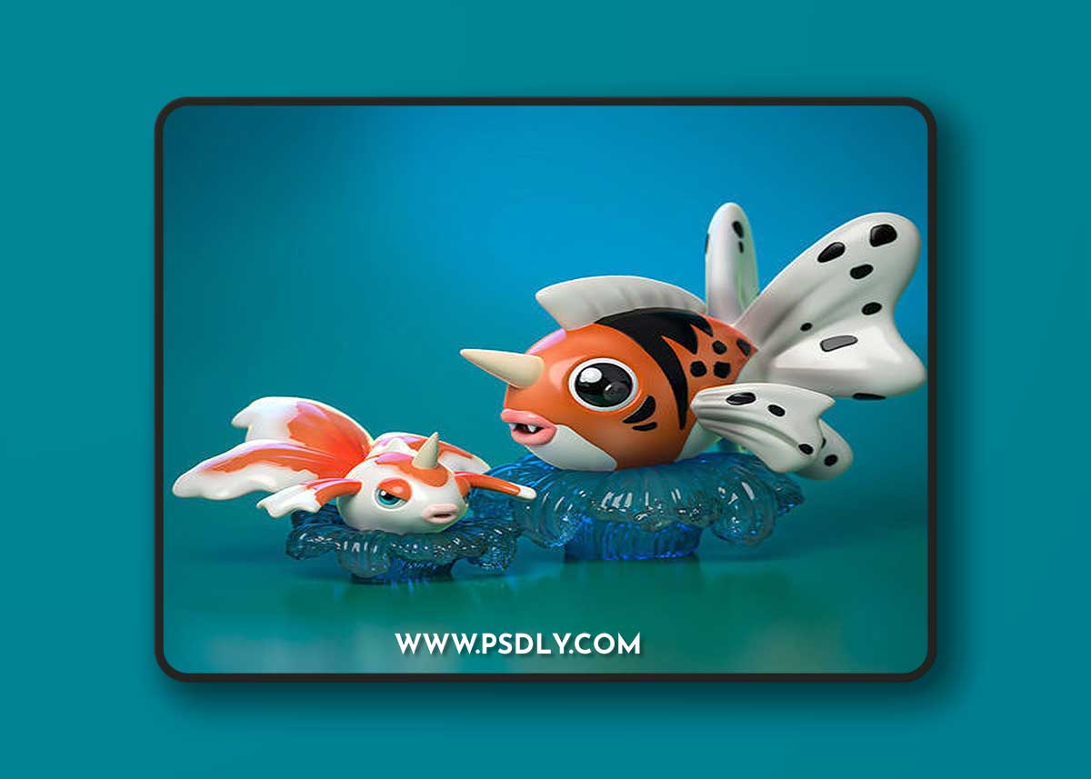 Goldeen and Seaking Pokemon – 3D Print Model