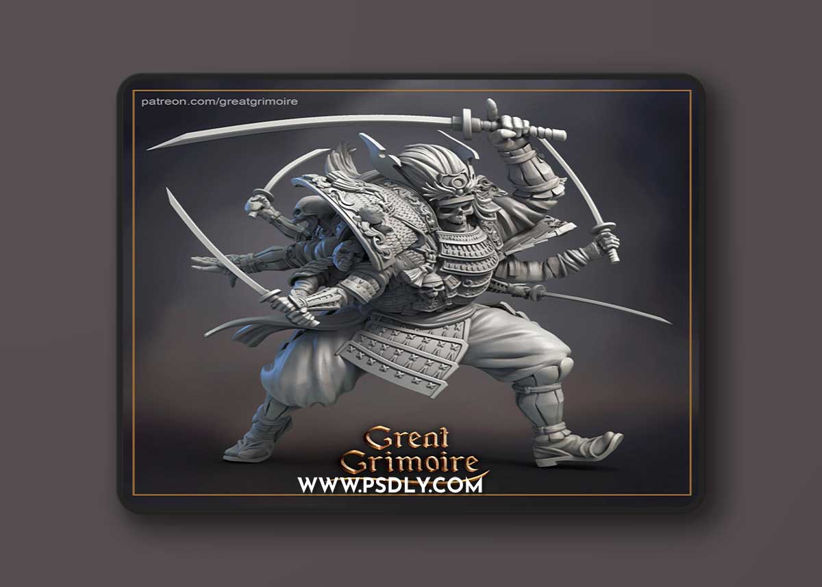 Great Grimoire – Samurai 3d print