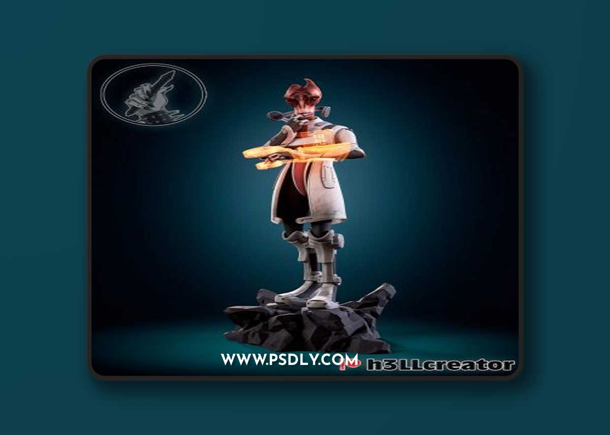 H3LL Creator - Mordin Sculpture and Bust – 3D Print Model
