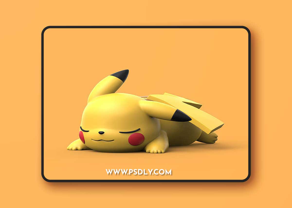 Illustrator Pikachu – 3D Print Model