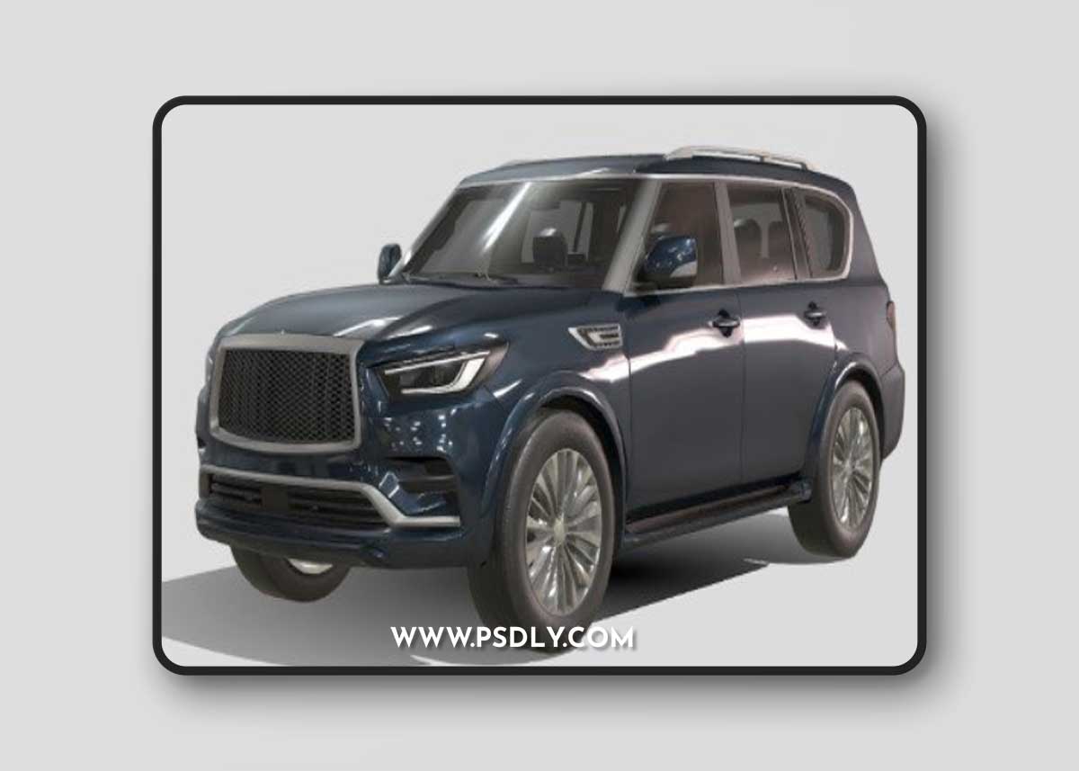 Infiniti QX80 2022 3D Model