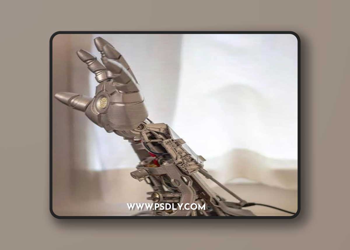 Iron Man Hand Lamp 3D Print Model