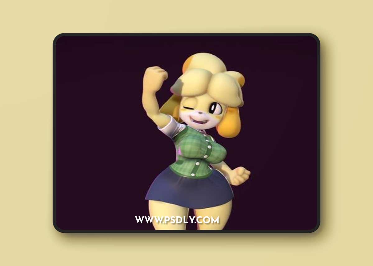 Isabelle From Animal Crossing 3D Print Model