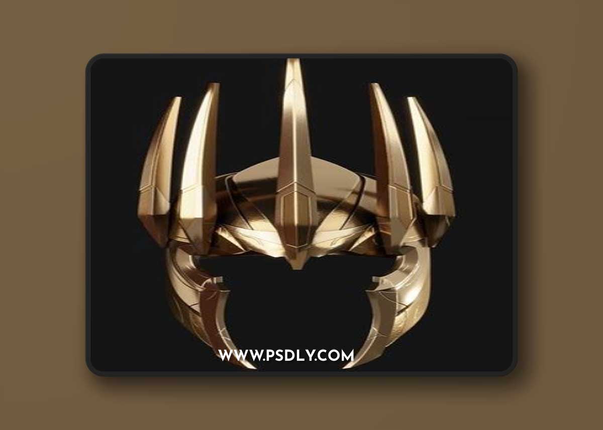 King Thanos Helmet 3D Print Model
