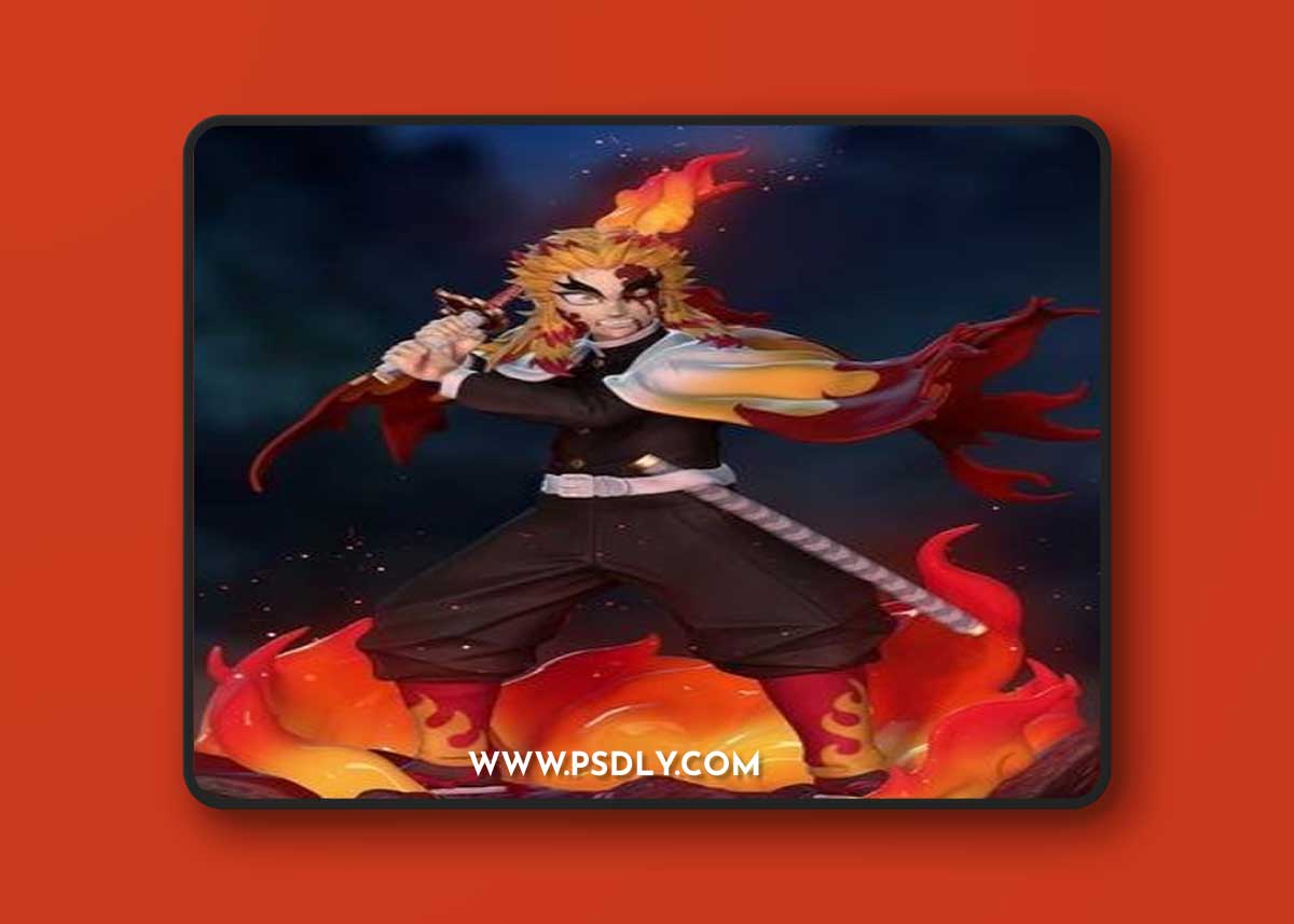 Kyojuro Rengoku - Demon Slayer - Kimetsu no Yaiba – 3D Print Model