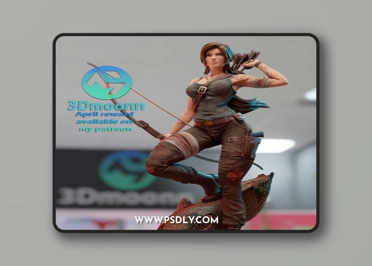 Lara Croft - 3DMoonn – 3D Print Model