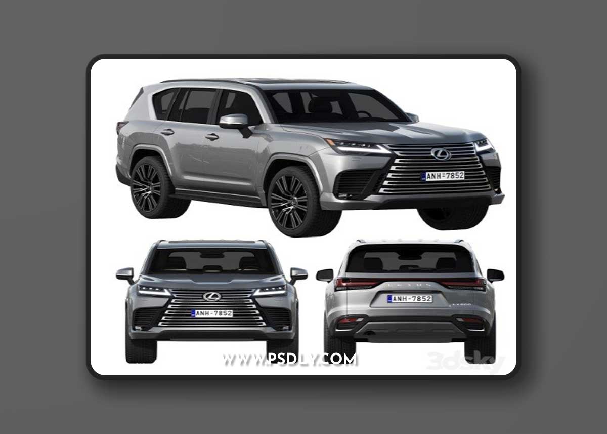 Lexus LX600 2022 3d Model