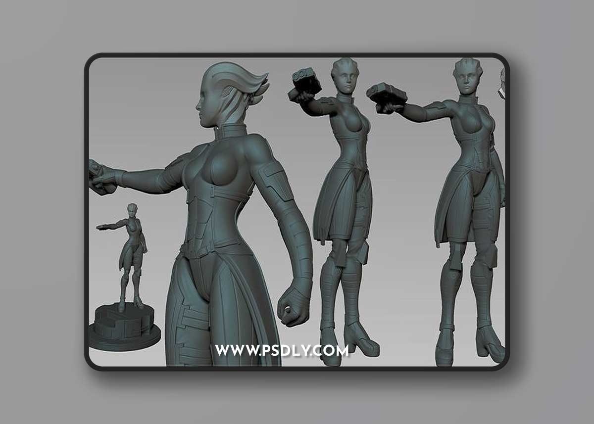 Liara - Mass Effect 3D Print Model