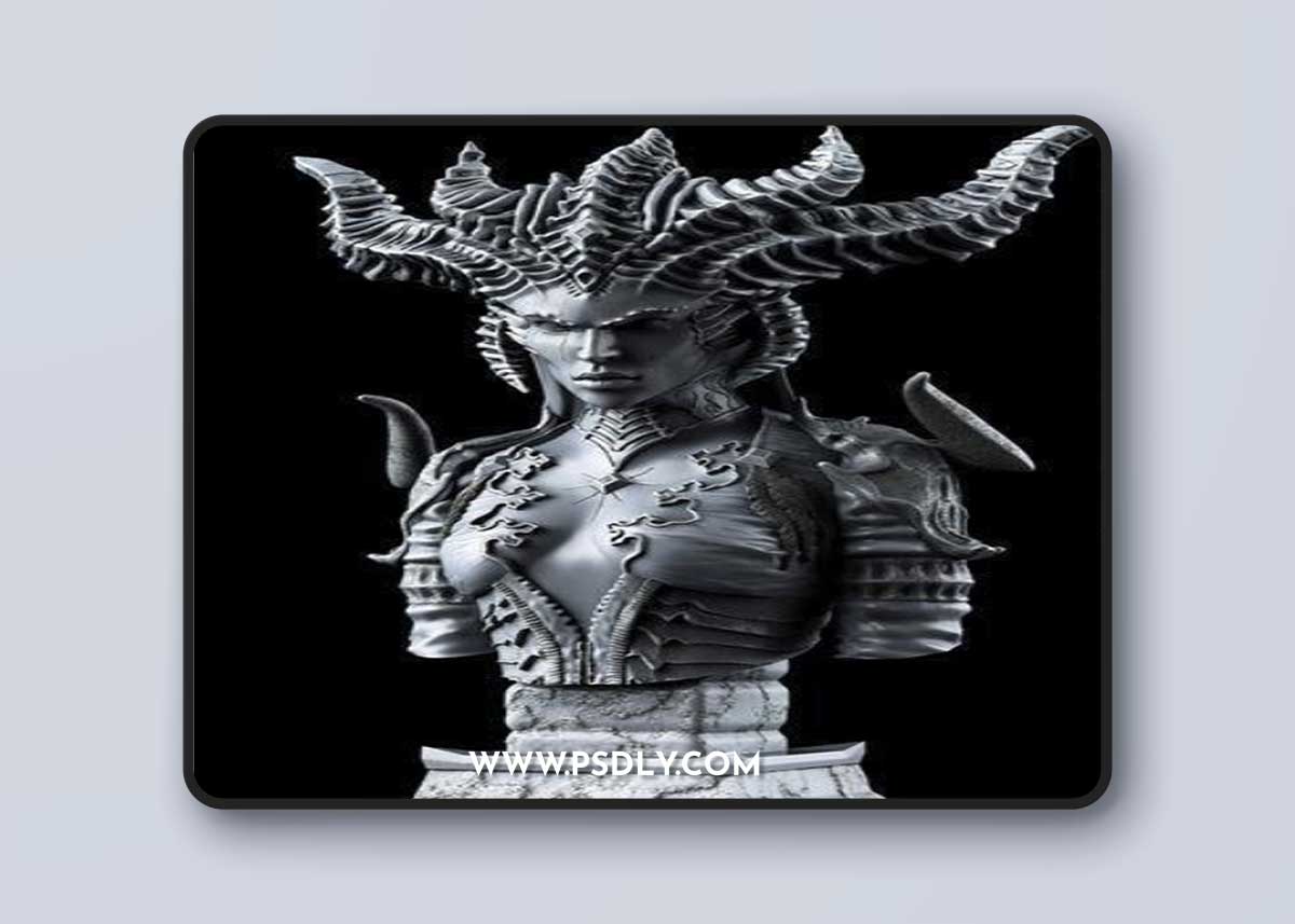 Lilith Bust – 3D Print Model