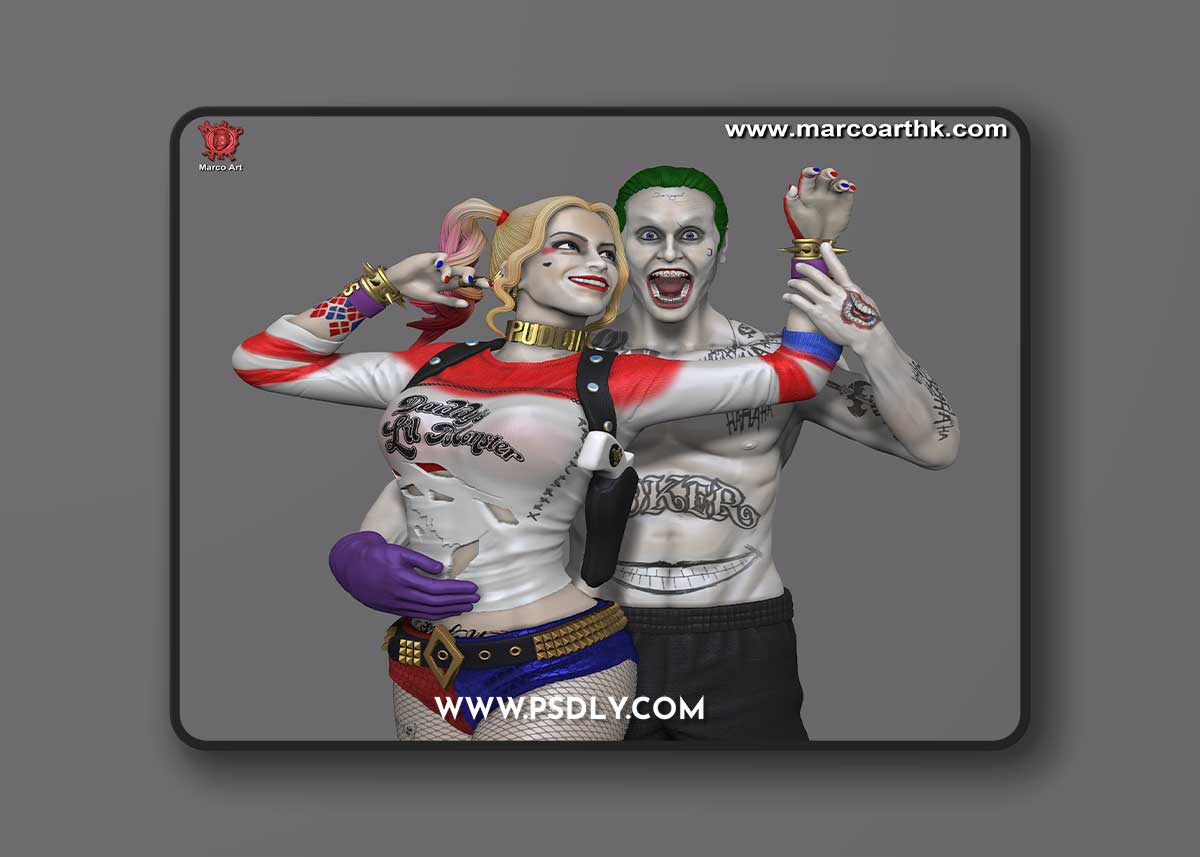 Marco Art - Joker and Harley – 3D Print Model