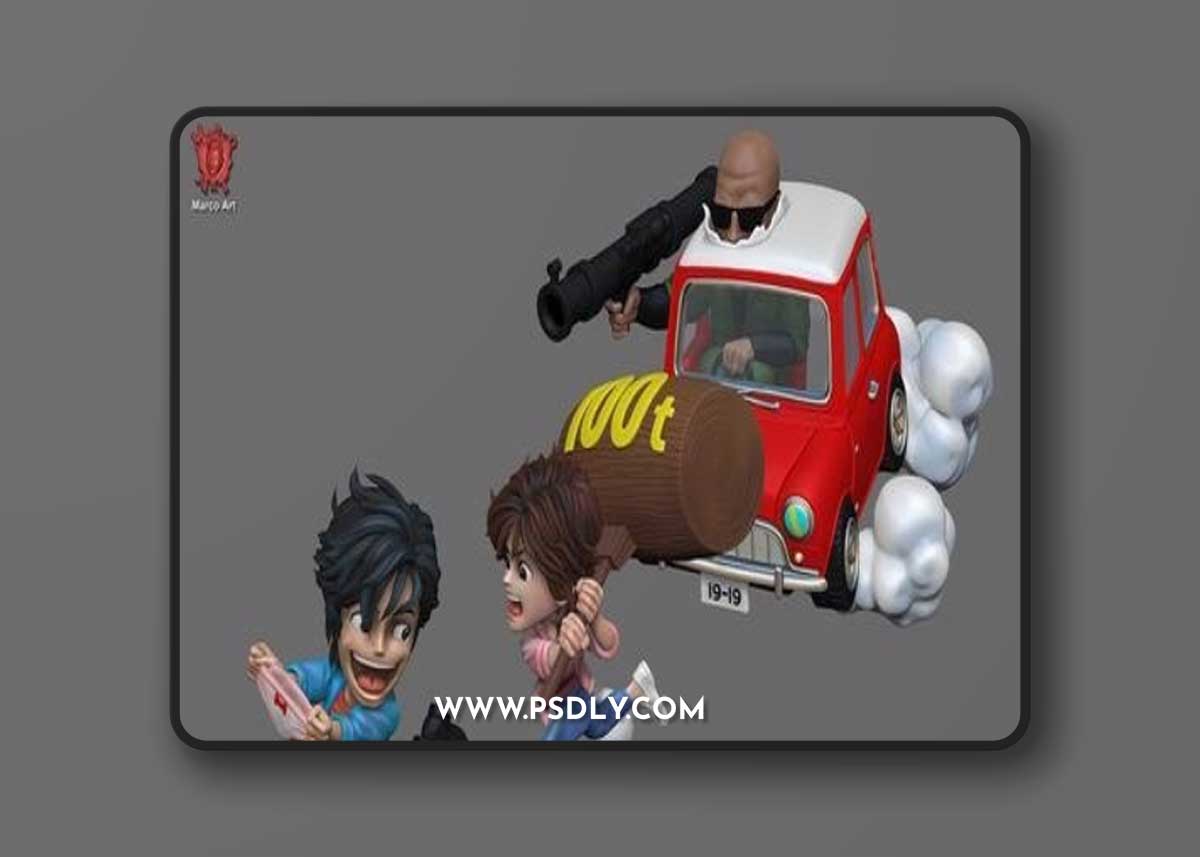 Marco Art - Q City Hunter – 3D Print Model