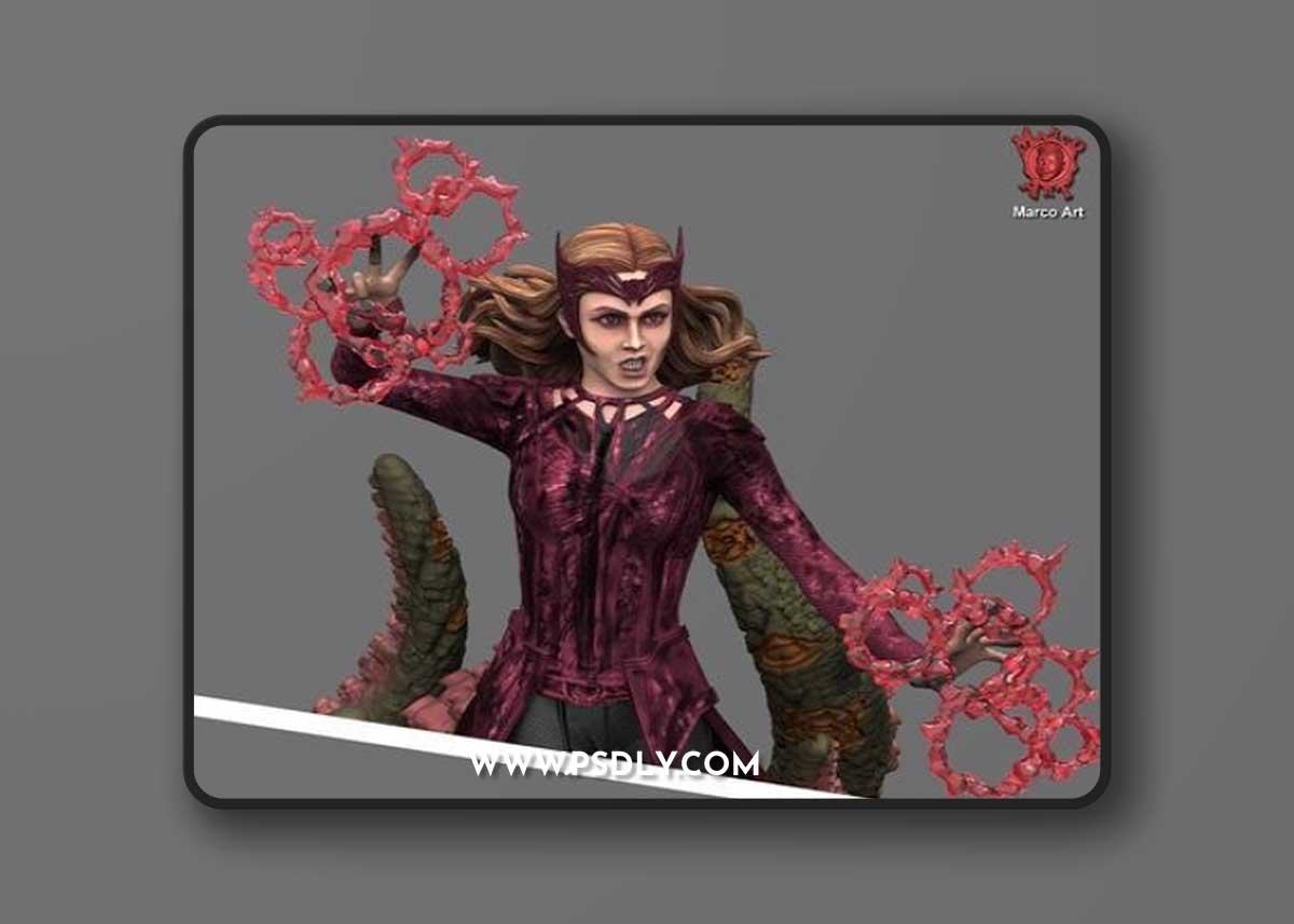 Marco Art - Scarlet Witch – 3D Print Model