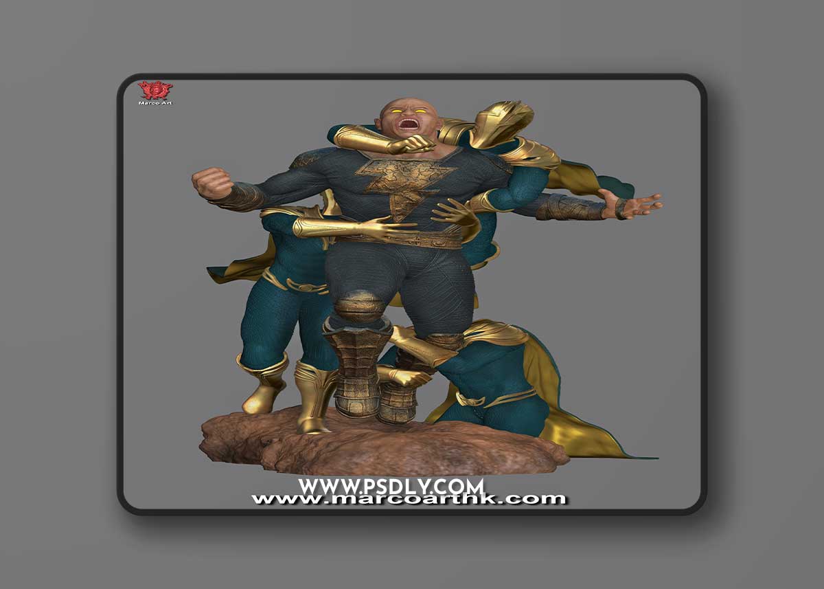 Marco Art - The Black Adam and Doctor Fate – 3D Print Model