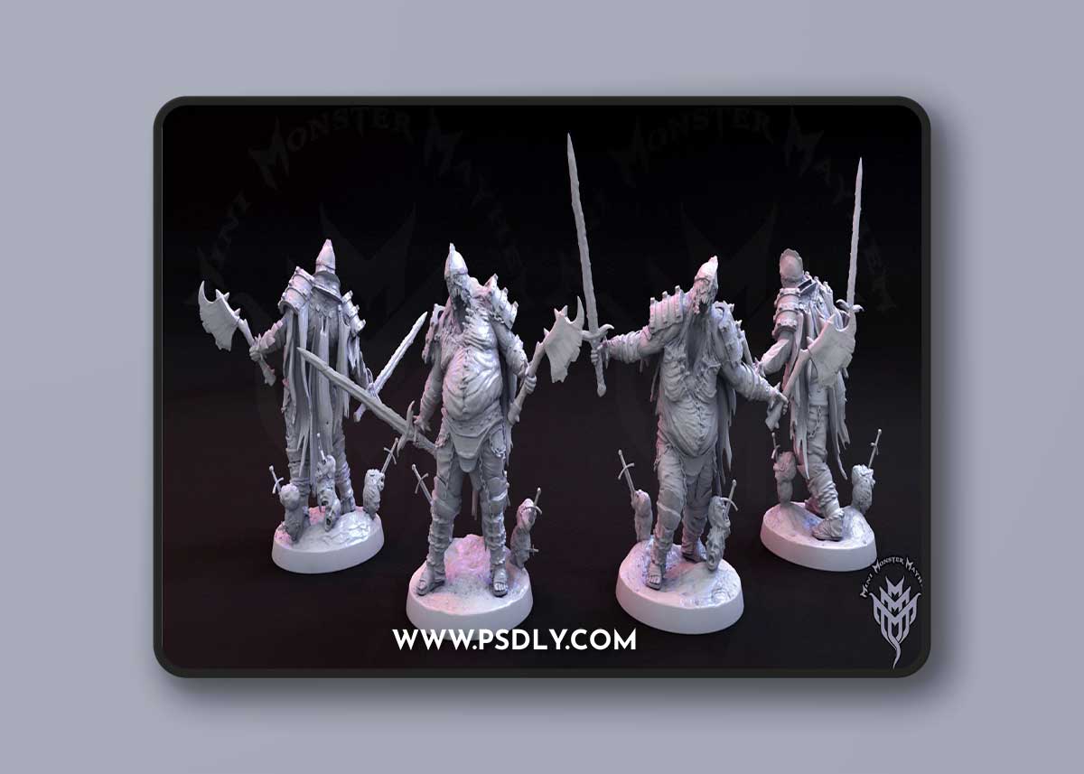 Masochistic Plate Death Knight Pose 1 3D Print Model