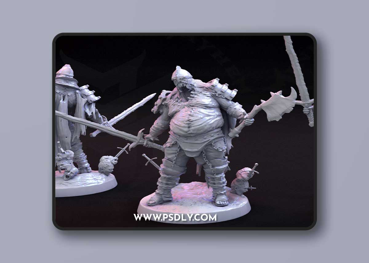 Masochistic Plate Death Knight Pose 2 3D Print Model