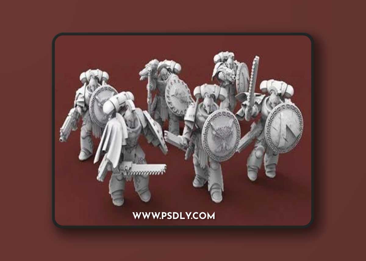 Minoan Swordsmen 3D Print Model