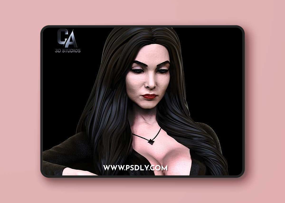Morticia Adams 3D Print Model