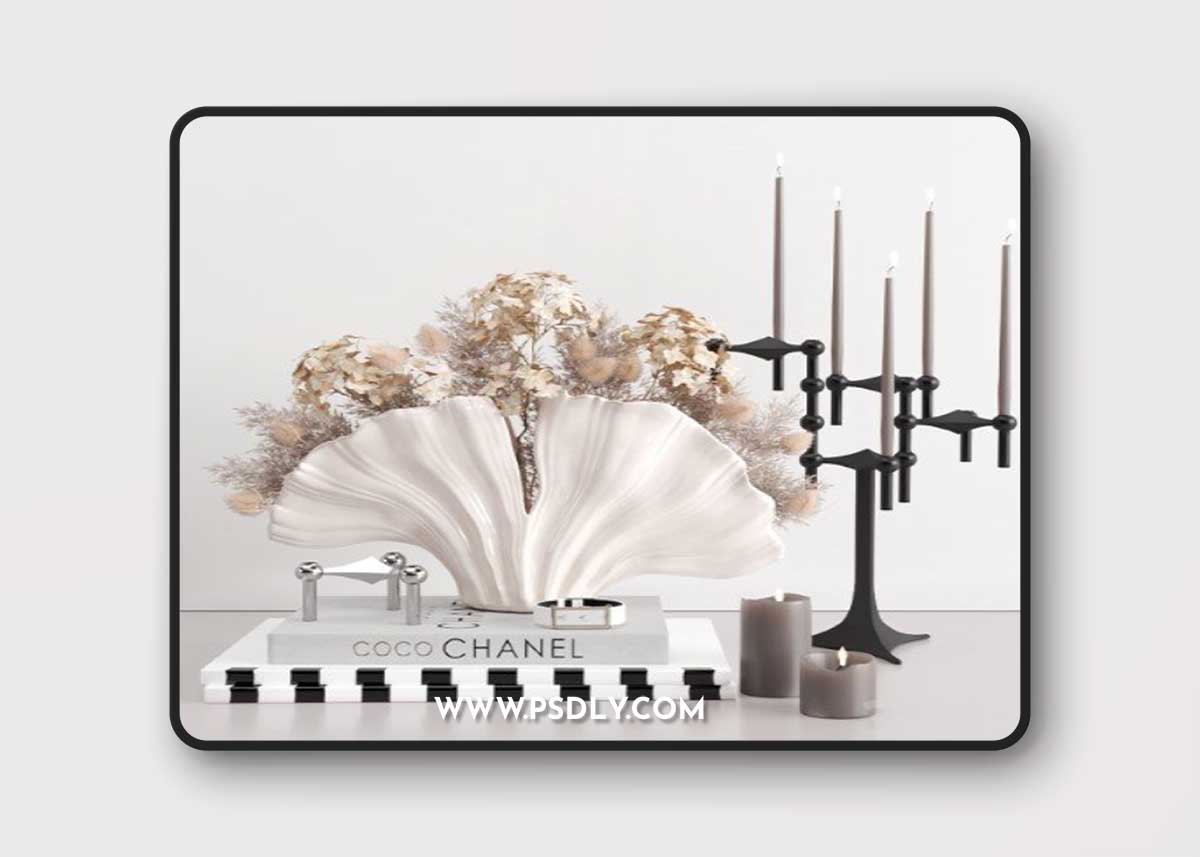Nude & Gray Decorative Set