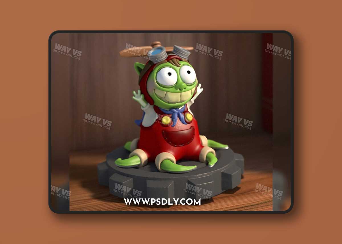 Pet Monster Pipsquid – 3D Print Model