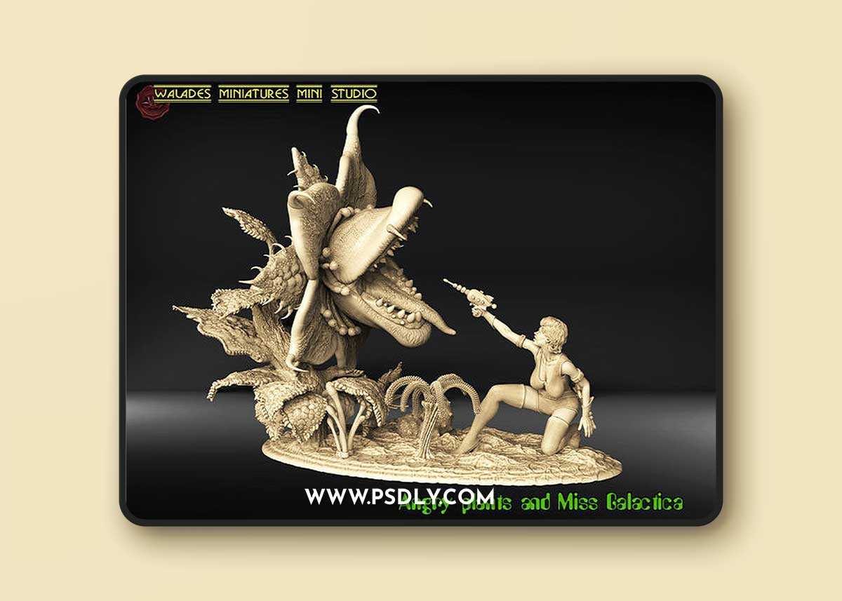 Plants and Miss Galacti – 3D Print Model