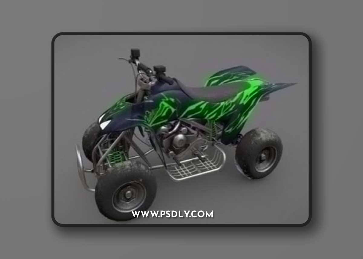 Quad Bike v2 3D Model