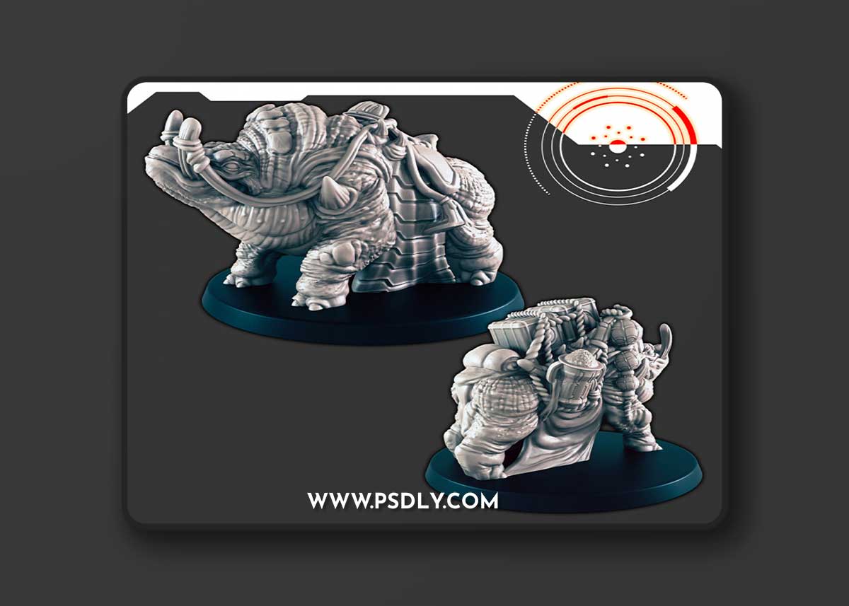 Sci-Fi Alien Beast of Burden – Uscon 3D Print Model