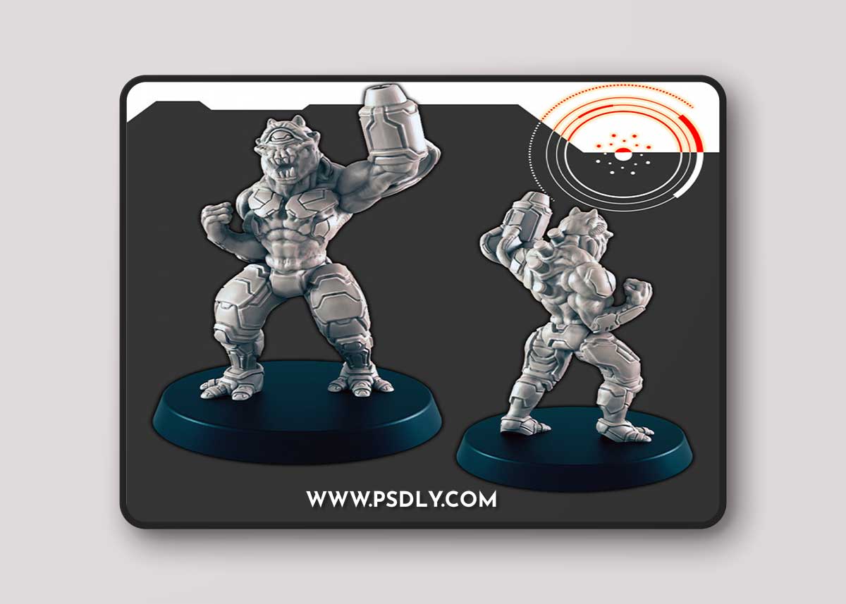 Sci-Fi Alien Hive Infected Male 3D Print Model