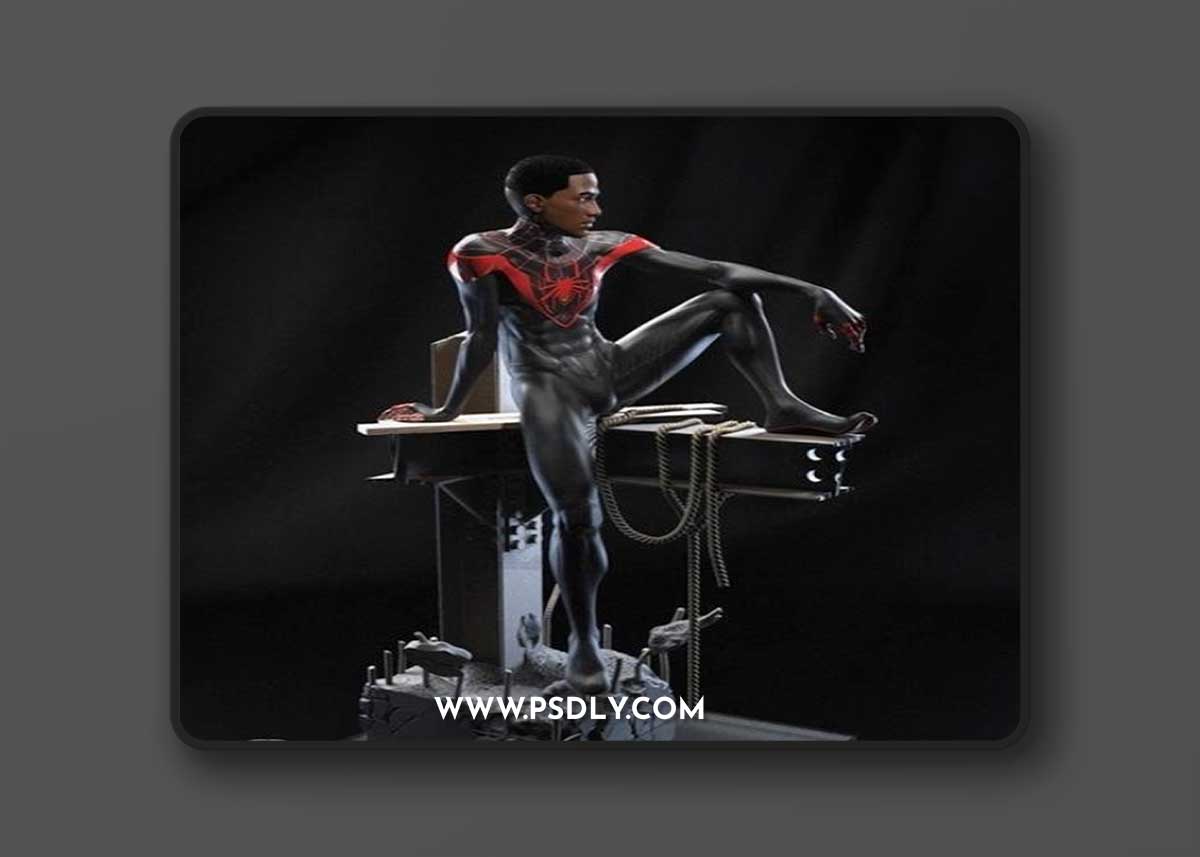 Spiderman - Miles Morales version 2 – 3D Print Model