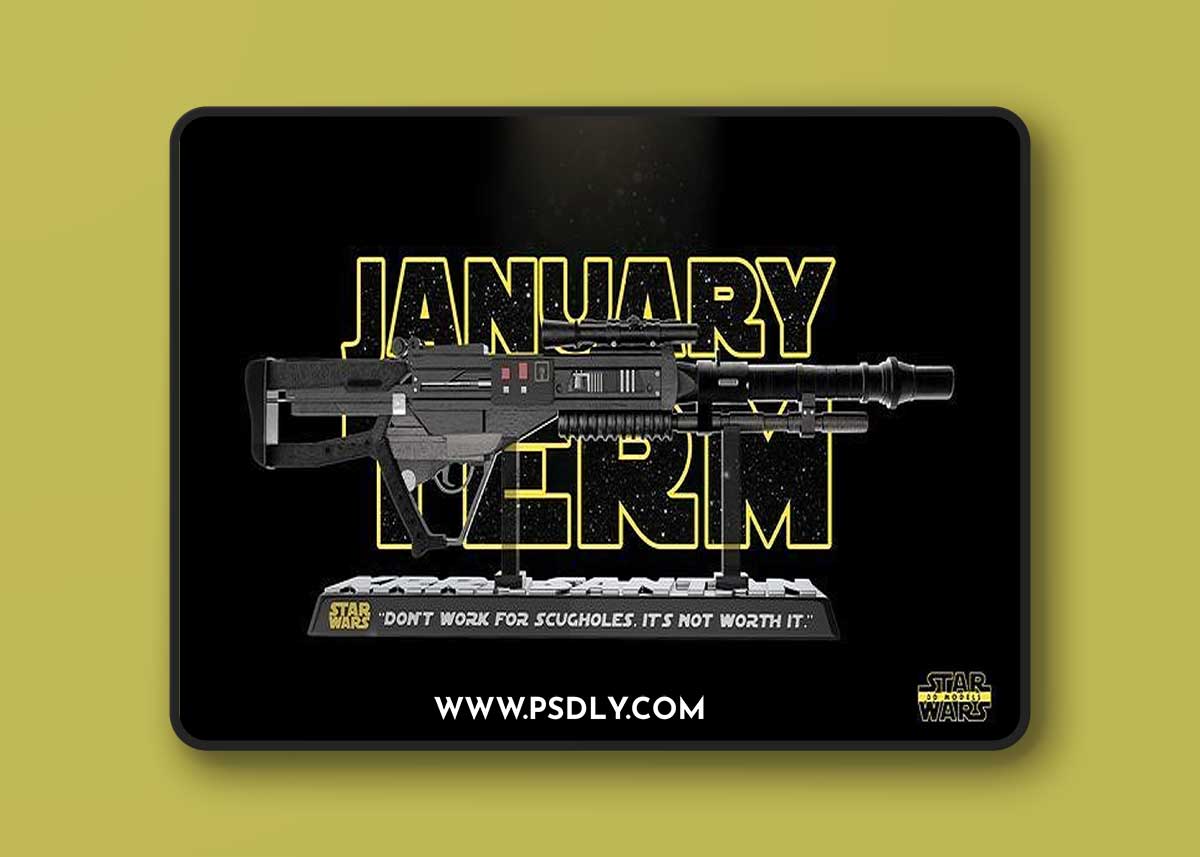Star Wars - Black Krrsantan Wookie Rifle – 3D Print Model
