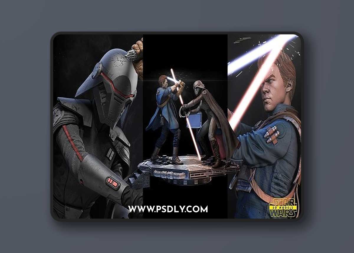 Star Wars - Cal Kestis and Second Sister Diorama – 3D Print Model
