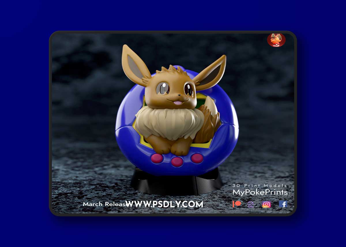 Tamagotchi Eevee – 3D Print Model