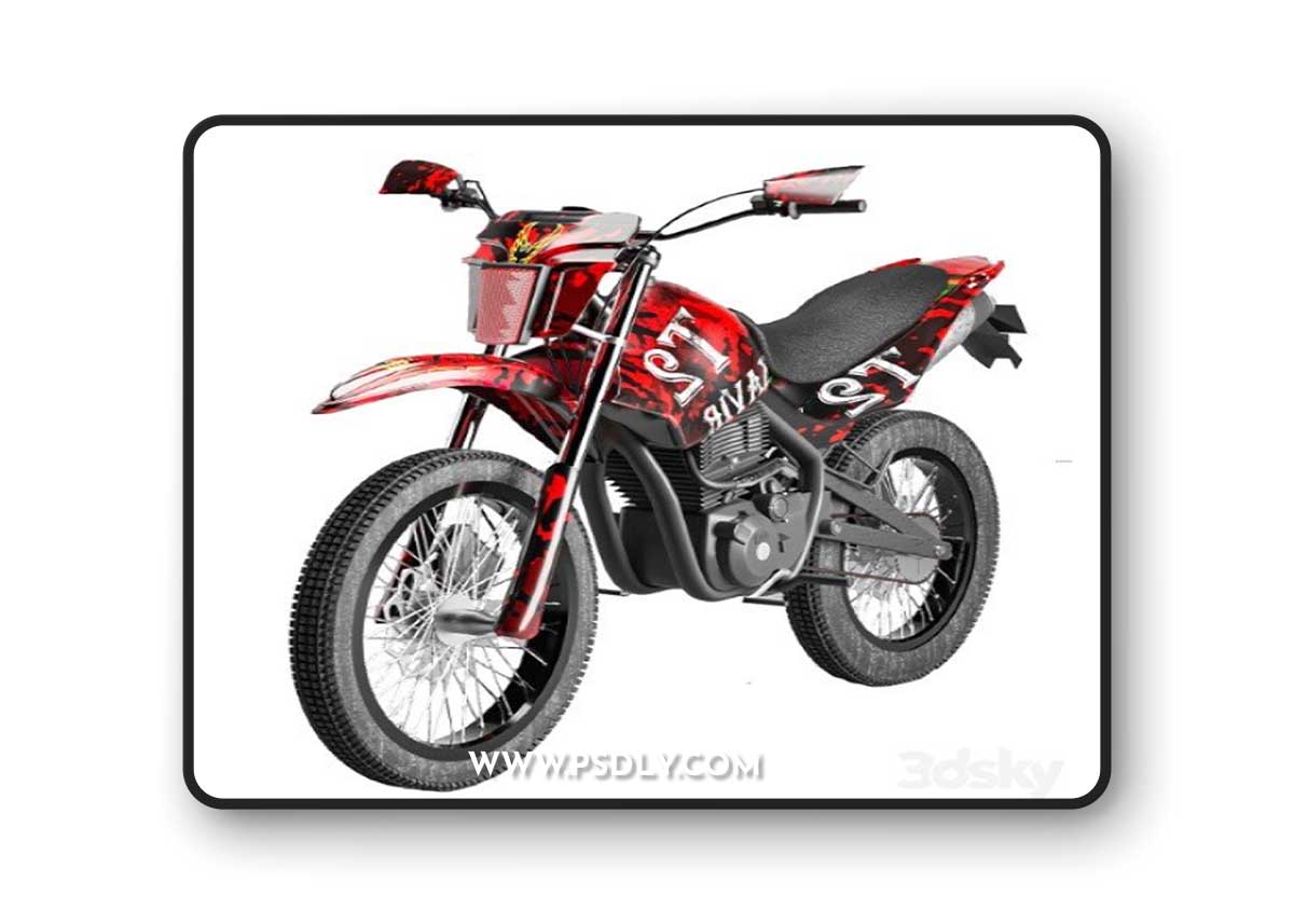 Tril t2 Dirt Bike 3D Model