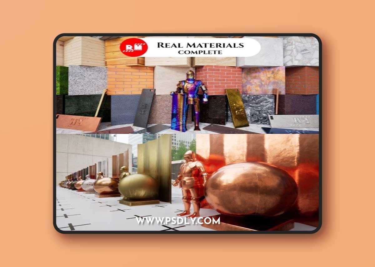 Unreal Engine Marketplace - Real Materials Complete (4.25 - 4.27, 5.0 - 5.1)