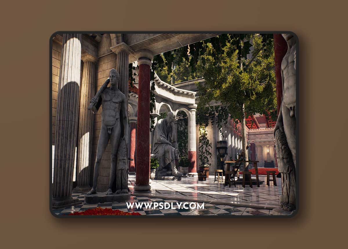 Unreal Engine Marketplace - Roman Palace, Arena & Dungeon - Rome Fantasy Modular Kit (4.22 - 4.27, 5.0)