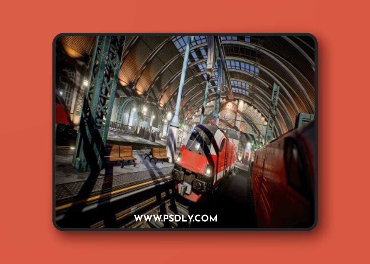 Victorian Train Station and Railroad Modular Set
