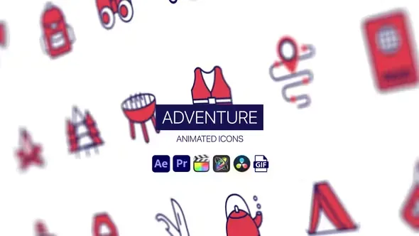 Videohive Adventure Animated Icons 44950394