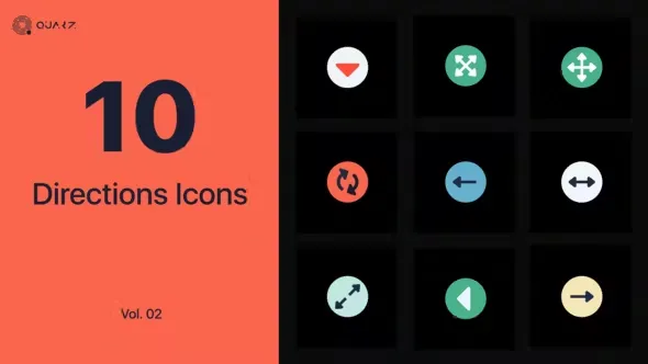 Videohive Directions Icons Vol. 02 45116249