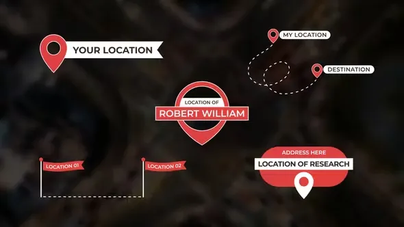 Videohive Location Titles Overlays 45195393