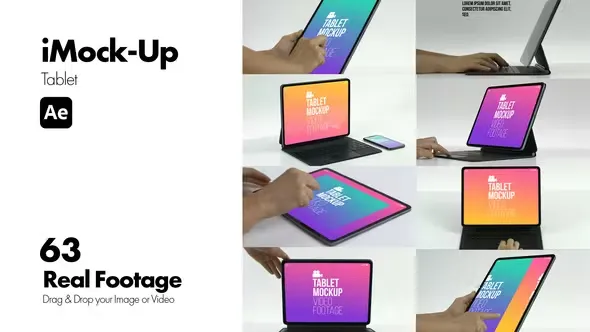 Videohive iMock-Up Tablet for After Effects 44762408