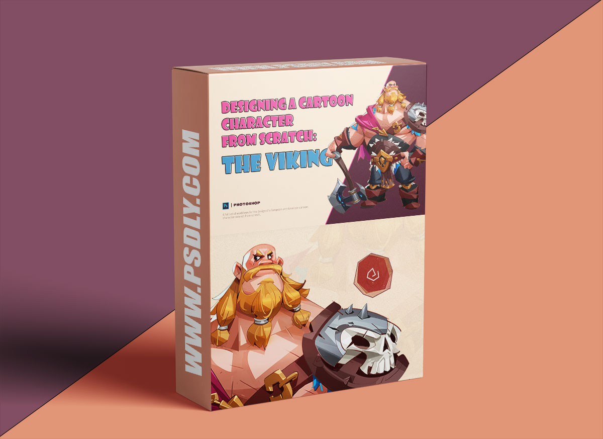 Wingfox – Designing a Cartoon Character from Scratch - The Viking with Lock Teng