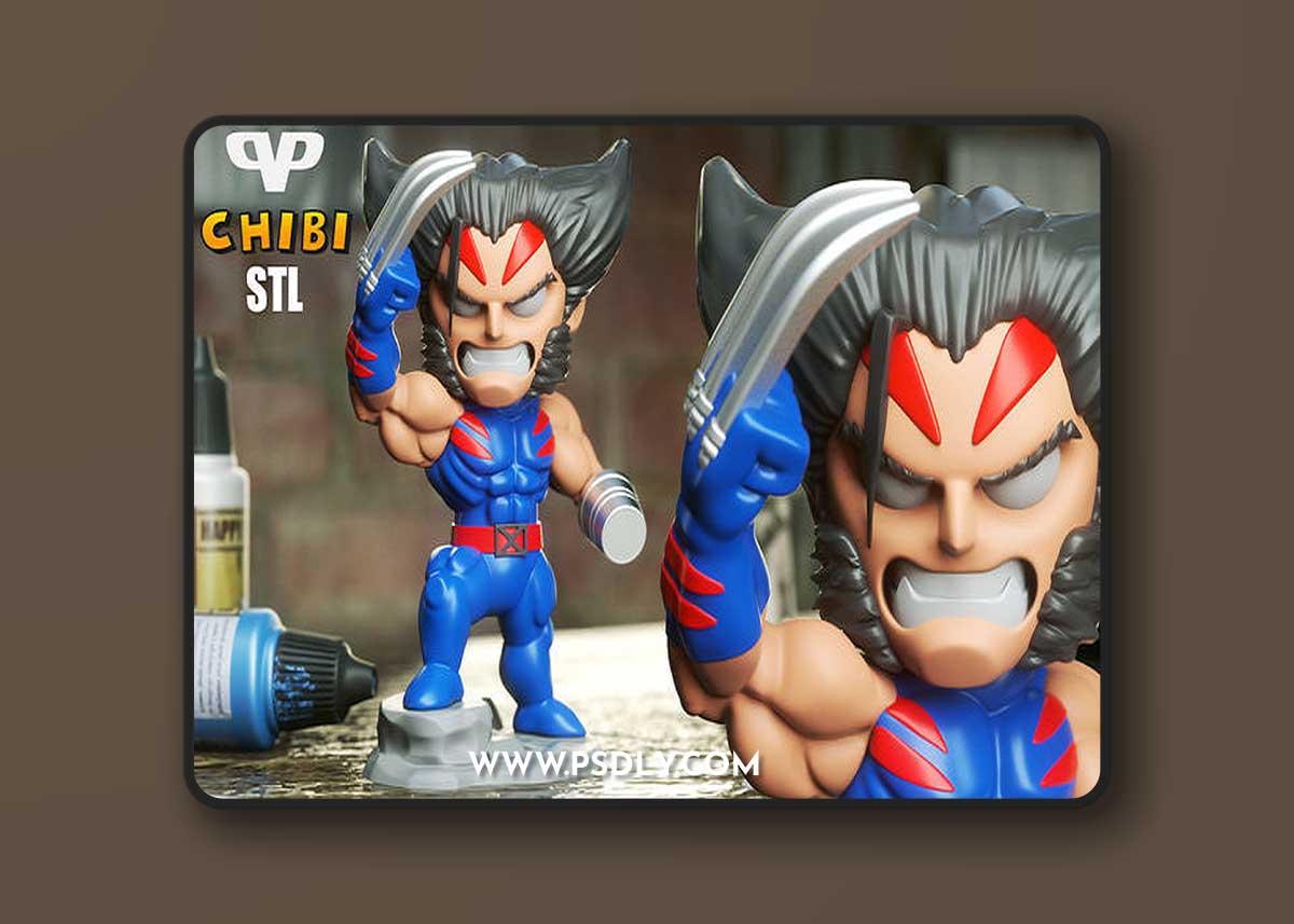 AOA Wolverine Chibi – 3D Print Model