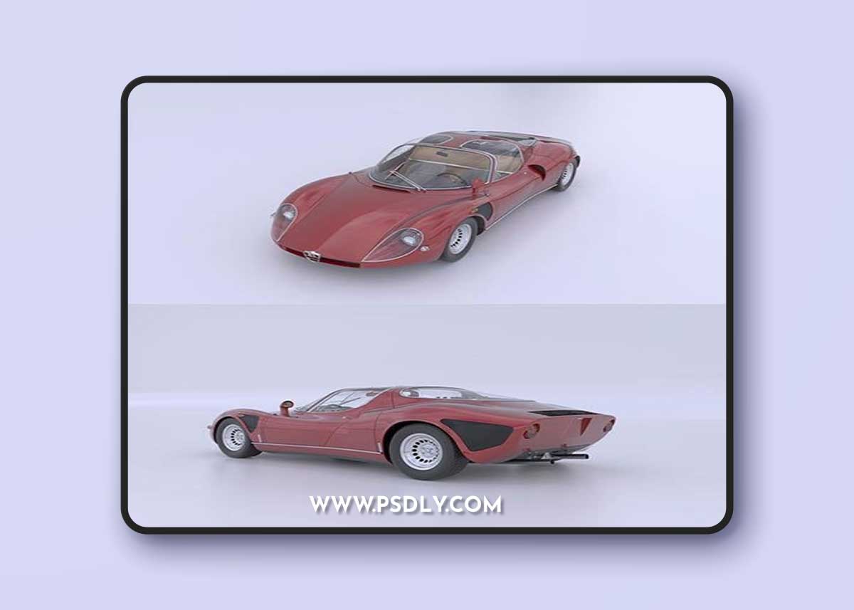Alfa Romeo 33 Stradale 1968 - 3d model