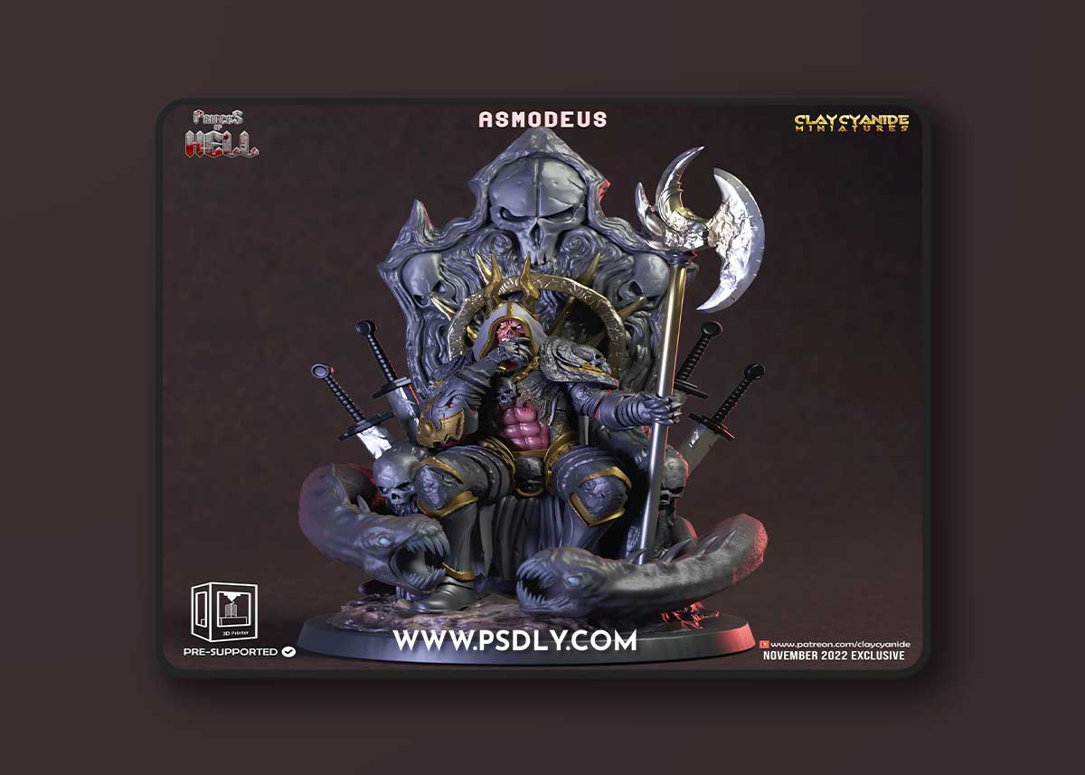 Asmodeus – Princes of Hell Print in 3D
