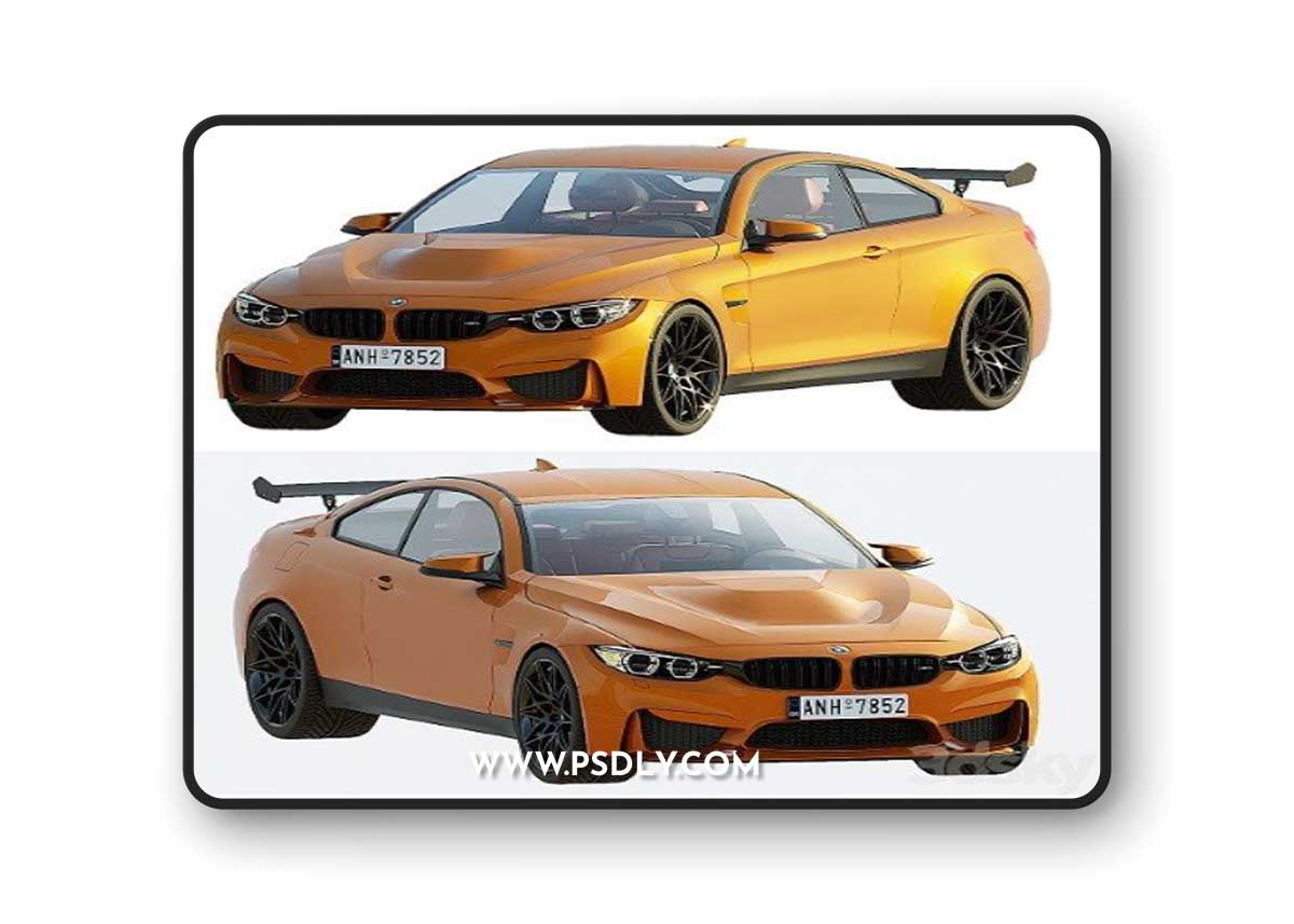 BMW M4 GTS 3D Model