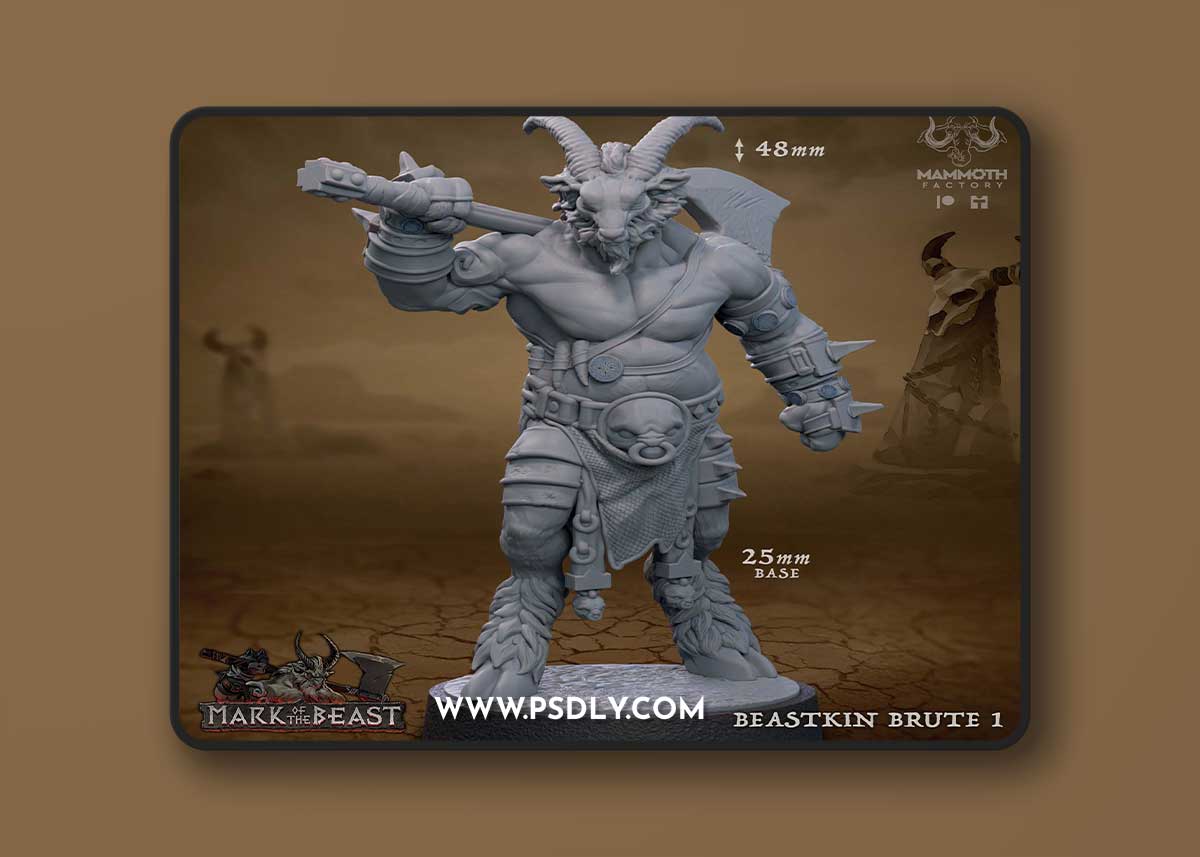 Beastkin Brute Mammoth – 3D Print Model