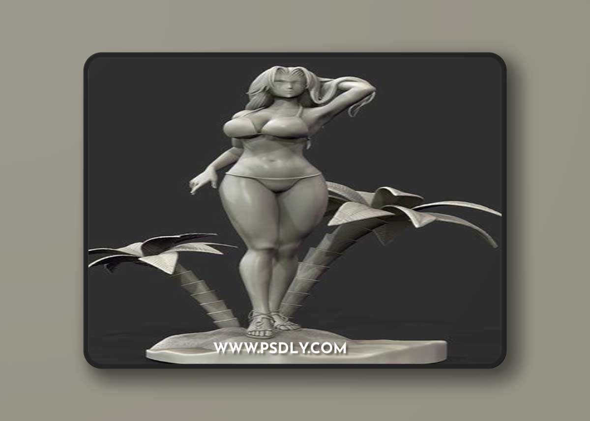 Bleach Rangiku Matusmoto beach Swimsuit – 3D Print Model